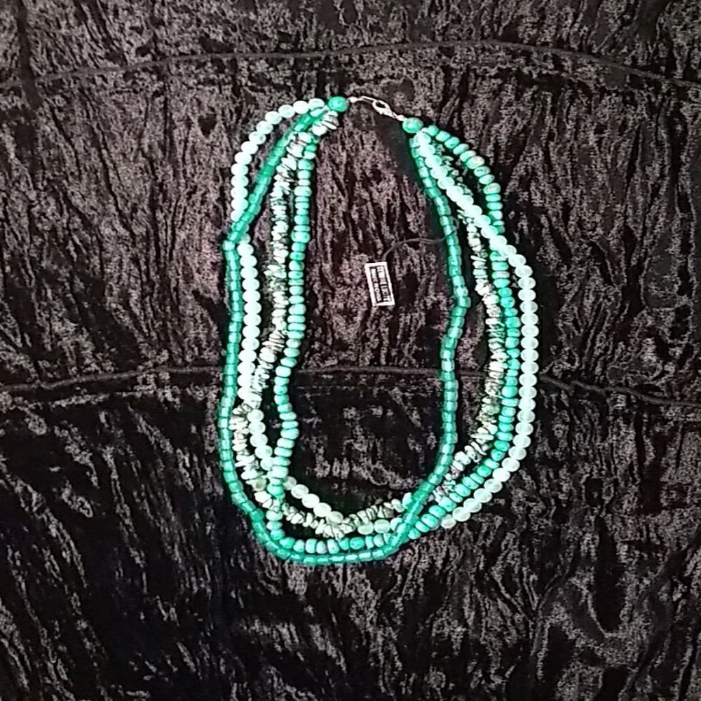 Turquoise Genuine Lucite Necklace